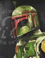 Character in a green suit with a helmet on a dark background