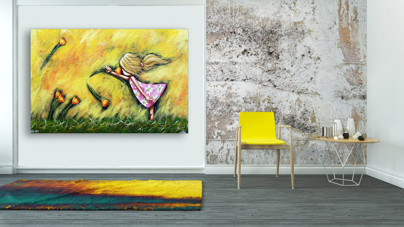 Debbie in her daisy dress