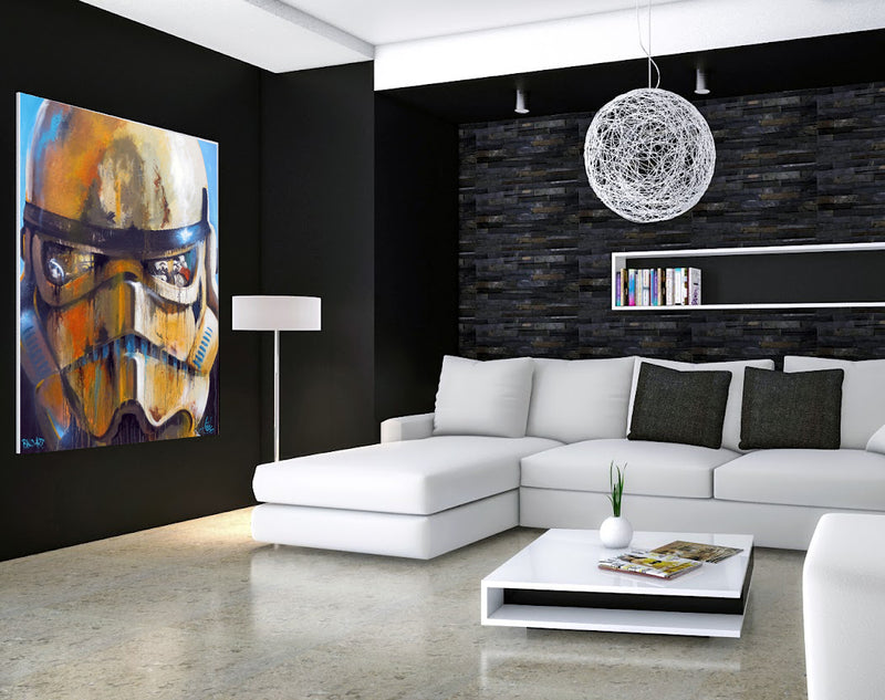 A stylish white couch in a modern living room, complemented by decorative pillows and a soft rug.