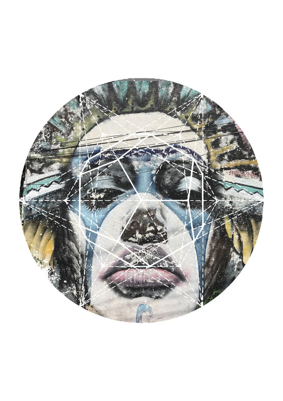 Poetic wall art print on canvas Her Name Was Sunrise featuring aesthetic quote art with bold typography and textured paint drips.