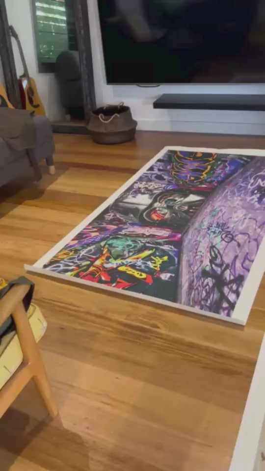 Video showing a rolled canvas print highlighting its smooth texture, vibrant colors, and flexible, ready-to-frame design.