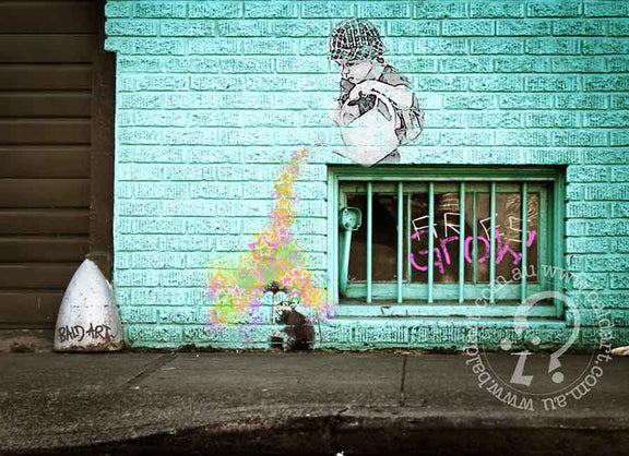 Artistic graffiti depicting a cat on a wall, blending urban aesthetics with playful imagery.