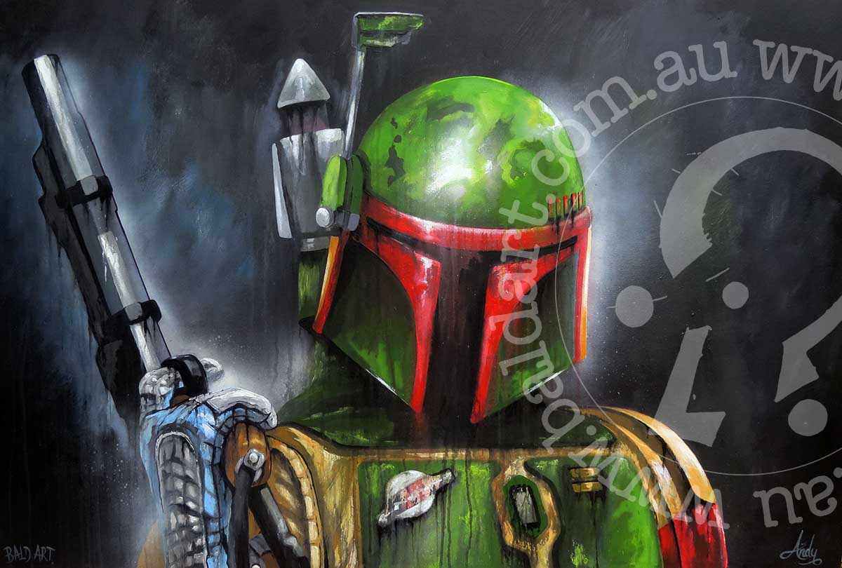 Limited edition canvas print featuring a stylized illustration of a character wearing a green and gold helmet, with a blurred background.
