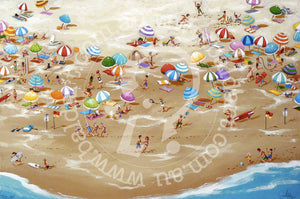 beach surf artwork by andy baker of bald art