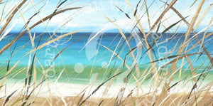 beach reeds artwork by andy baker of bald art