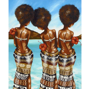 fijian artwork by andy baker of bald art limited edition canvas print