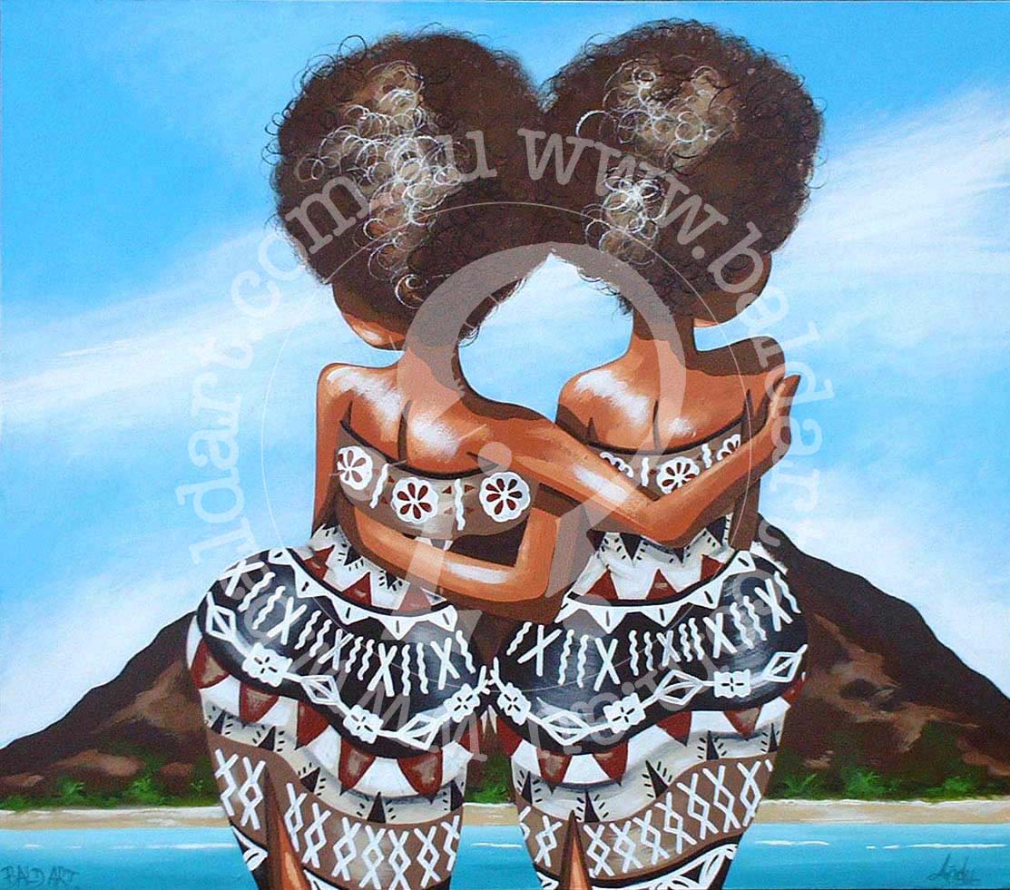 fijian artwork by andy baker of bald art