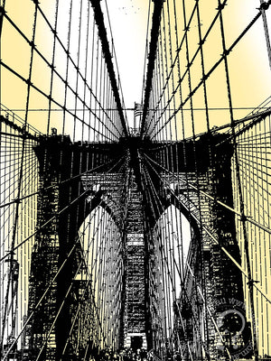 Interior Style Print of The Brooklyn Bridge
